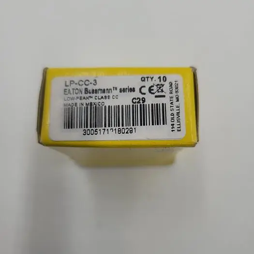 New | in-Stock EATON BUSSMAN EATON BUSSMAN LP-CC-3 FUSE Fuses | ND Industrial Surplus #1218196