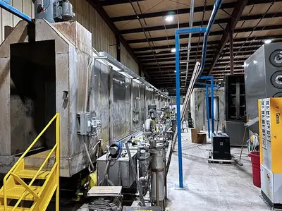 USED 2017 GLO 5-STAGE PRE-TREATMENT & POWDER COAT LINE