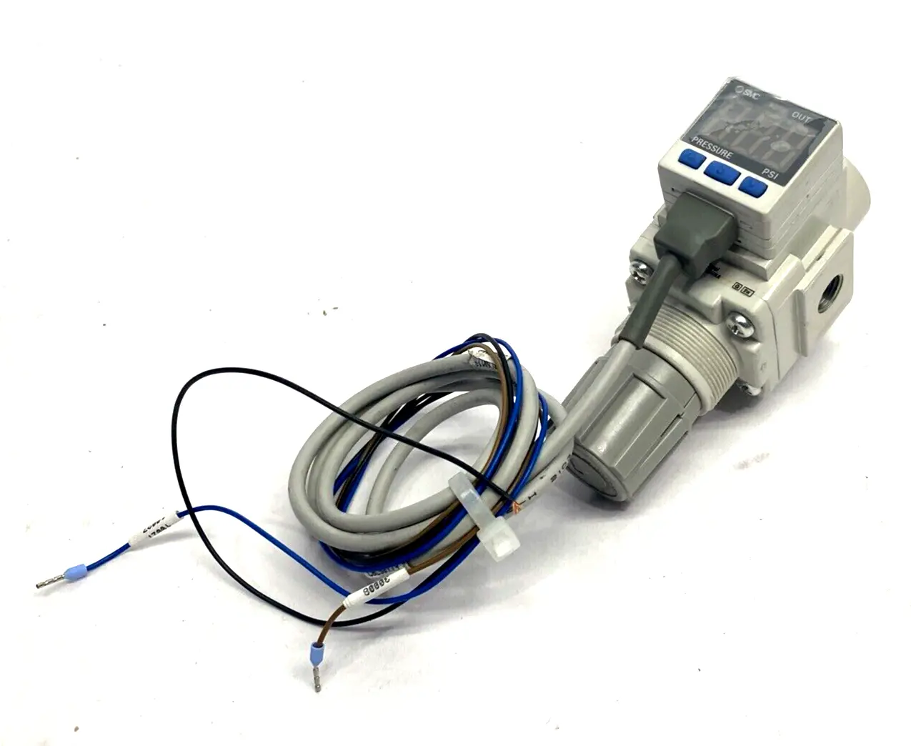 AR20-N01-Z-B, ISE35-N-65-P | SMCAR20-N01-Z-B Pneumatic Regulator w/ ISE35-N-65-P Pressure Switch 1/8" NPT - Used