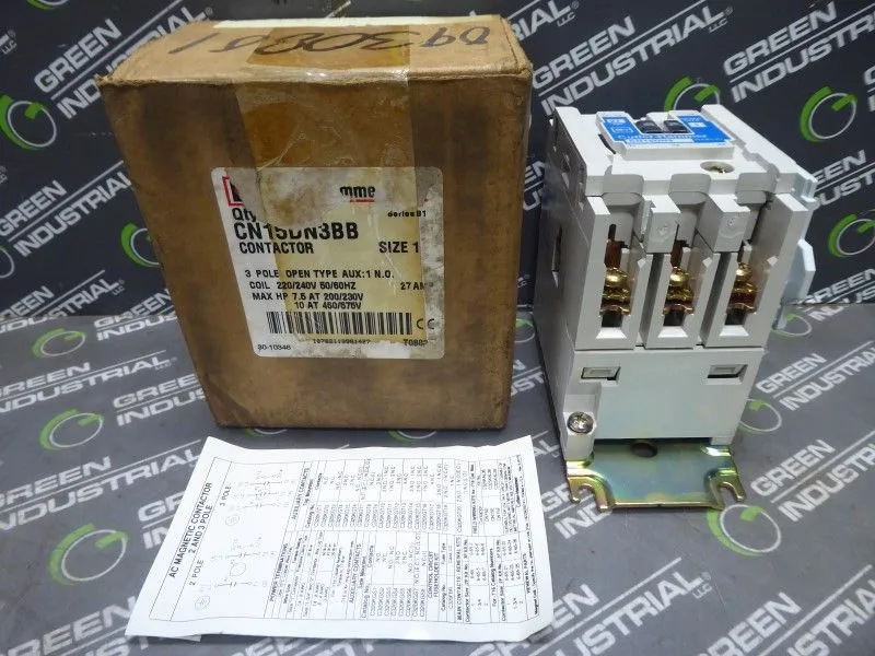 Cutler-Hammer CN15DN3 Contactor NEMA 1 Ser. B1 27 Amp New NIB