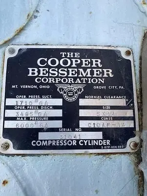 USED COOPER BESSEMER C10AF-14