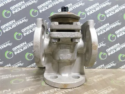1/2 Durco G411 3-Way Plug Valve Class 150  CF8M Used