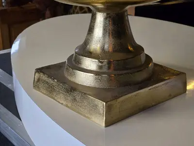Lot of (1) Metal Decorative Floor Vase - Majesty by Accent Décor 12" x 38" (gold)