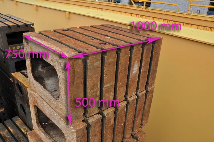 Used CLAMPING BLOC 1000 X 745 X 500 MM Angle Plates BE | Apt International N.V #366325