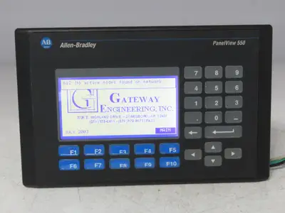 Allen Bradley 2711-B5A5X PanelView 550 HMI Control Panel Ser H FRN 4.48 100-240V