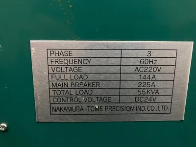 USED 2001 NAKAMURA TOME WT-250