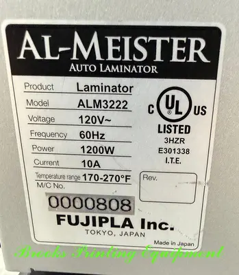 AL-Meister ALM3222 Automatic Laminator
