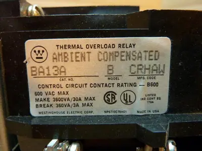 USED WESTINGHOUSE A200M1CAC