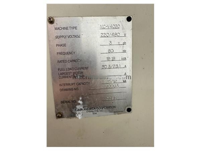 USED 2000 OKUMA MC-V4020