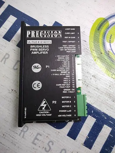 Used PRECISON VALVE & AUTOMATION B12A6N-PV4 BRUSHLESS PWM SERVO AMPLIFIER Valves/Fittings | SMT Resource #488379