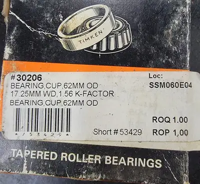 NEW TIMKEN 30206
