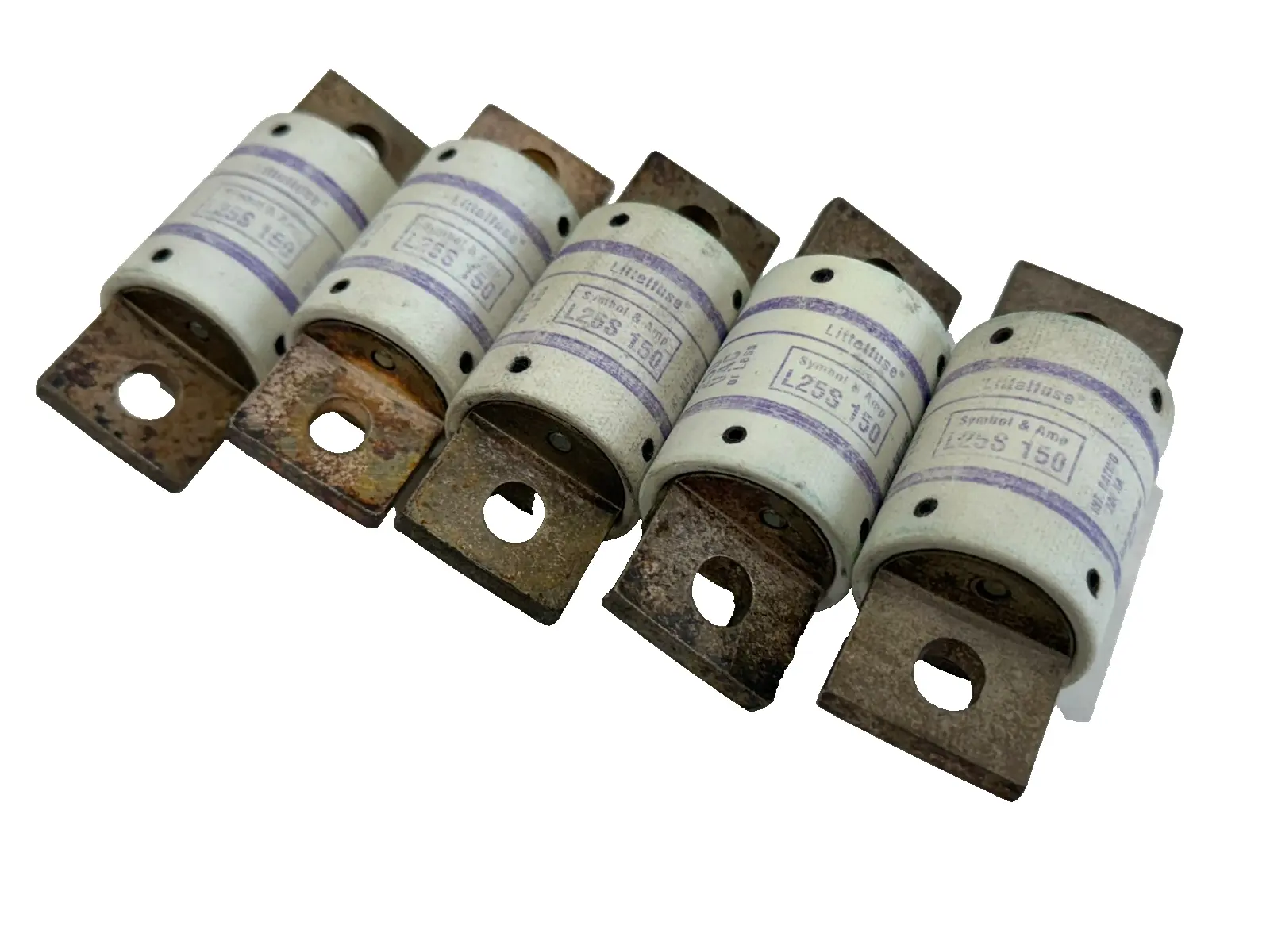 NEW LOT OF 5 LITTELFUSE L25S-150 SEMICONDUCTOR FUSES L25S150