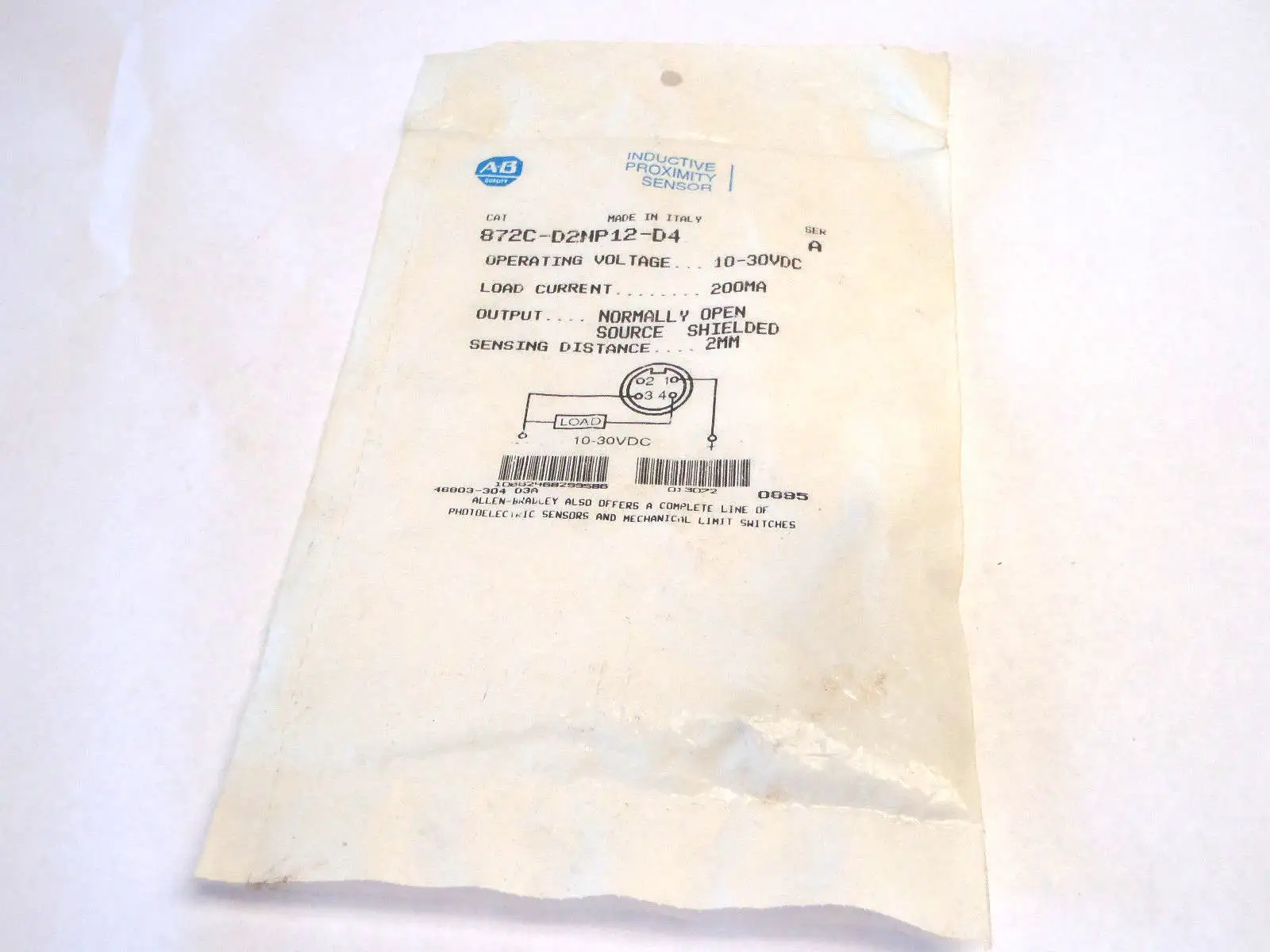 New | in-Stock ALLEN-BRADLEY INDUCTIVE PROXIMITY SENSOR 10-30 VDC Proximity Sensors | Maverick Industrial Sales #1109776