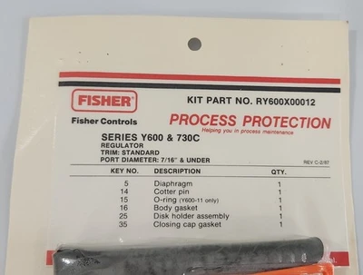 NEW Fisher RY600X00012
