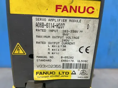 Used FANUC A06B6114H207 Servo Drives Ohio US | HGR 24 #1335263