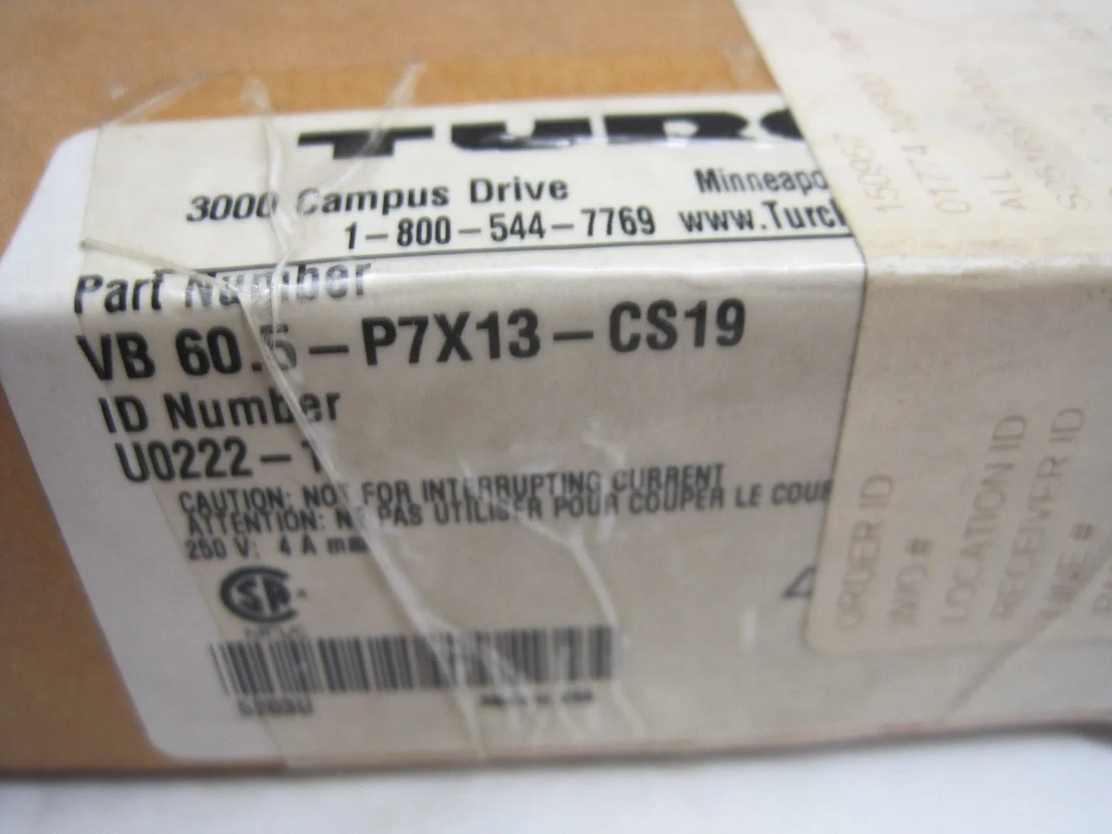 NEW TURCK ELEKTRONIK VB60.5-P7X13-CS19 MULTI BOX VB605P7X13CS19