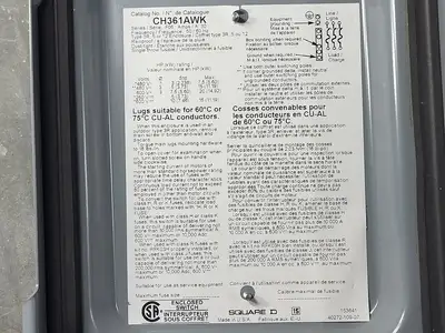 USED SQUARE D CH361AWK