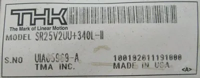 NEW BOX OF 2 THK SR25V2UU+340L-II LINEAR GUIDE SR25V2UU340LII