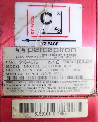 USED PERCEPTRON DIGITAL CONTOUR SENSOR