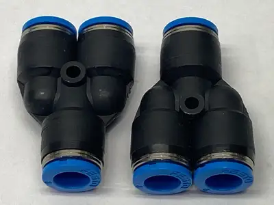 QSY-8, 153150 | Festo QSY-8 Push-In Y-Connector/Fitting 8mm Tube O.D. 153150 LOT OF 2 - New Other