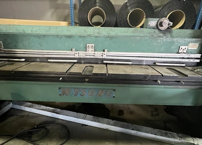 Used 1900 WYSONG 1010 Power Squaring Shears (Gauge) Illinois US | Revelation Machinery #1269534