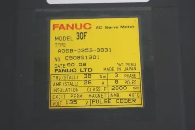 GE FANUC A06B-0353-B831 SERVO MOTOR A06B0353B831