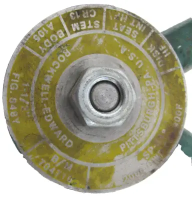 NEW EDWARD 848Y-1-1/2" GLOBE VALVE WELD SOCKET