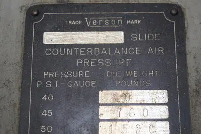 VERSON 150-C2-60T Straight Side Press | Levy Recovery Group (19)