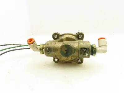 Parker 06F23C2140ACF4C01 Brass Solenoid Valve 2-Way Normally Closed 3/8" NPT 24V