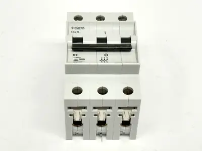 5SX23-D3 | Siemens  Circuit Breaker 3A 400V 3-Pole - Used