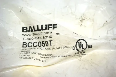 2 NEW BALLUFF BCC059T CONNECTOR CABLE