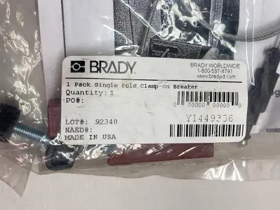 New | in-Stock BRADY 92340 Miscellaneous Equipment (Electrical & Power) Ohio US | Surplus Asset Holdings #1466616