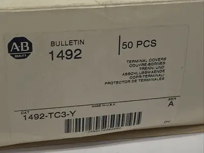 Allen Bradley 1492-TC3-Y Ser A Terminal Covers Yellow LOT OF 50 - New Other