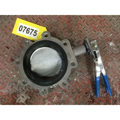 Used 6" Keystone Figure 920 316 Stainless Manual Butterfly Valve