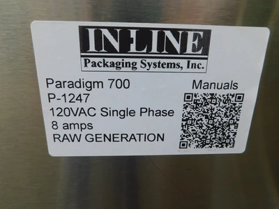 USED INLINE PACKAGING SYSTEMS PARADIGM 700