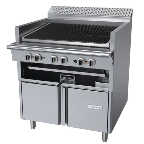 Garland C36-ARS 36" Gas Range w/ Charbroiler & Storage Base, Natural Gas