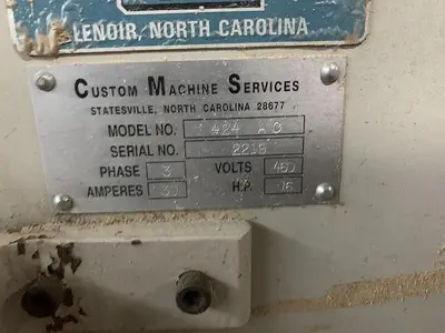 USED BELL 424-AC TRIM, BORE, AND DOWEL MACHINE