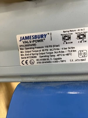 NEW JAMESBURY VPVL350SR4/5BD , QN2LP03SDN , EF8320G184