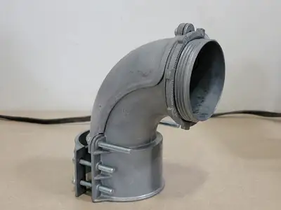 3" EMT 90-Degree Elbow Screw Connector