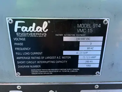 Used 1997 FADAL 914 Vertical Machining Centers Ohio US | HGR 24 #1518953