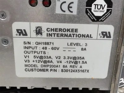 Cherokee International DMP200A1 Hi-Path Power Supply Module Used