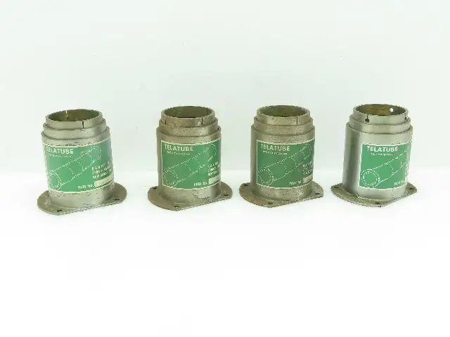Telatube T601203 Steel Telescoping Tube Screw Protective Cover 2"x 8" LOT OF 4