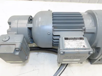Eberhard Bauer G13-10/DK 74-178-AS/M Inline Gearmotor w/Brake 32rpm 277/480V 3PH
