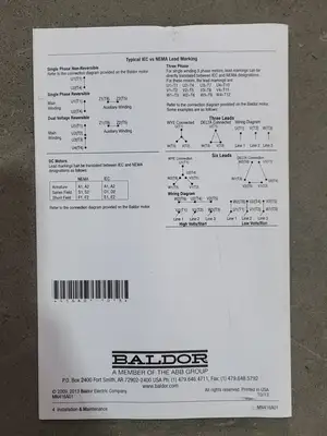 NEW BALDOR CHC565A