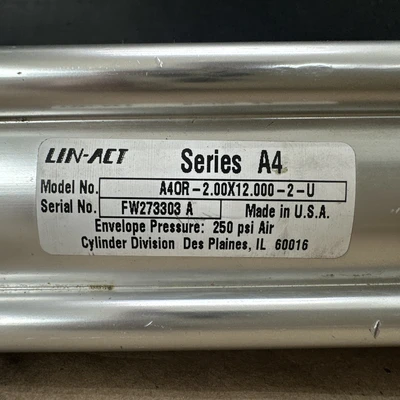 NEW Lin-Act A40R-2.00x12.000-2-U