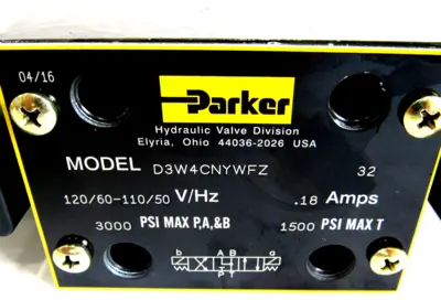 NEW PARKER D3W4CNYWFZ HYDRAULIC SOLENOID VALVE