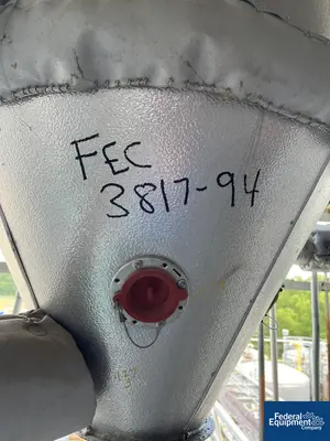 USED Letco 125 Gal CMC Letco Jacketed Receiver Tank, 316L S/S, 50/150#