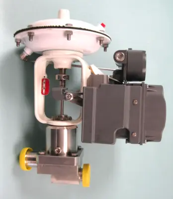 1" Fisher Baumann SS Sanitary Control Valve DVC6010F Fieldbus Positioner NEW F10