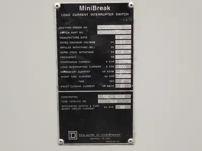 USED SQUARE D HVMB305200
