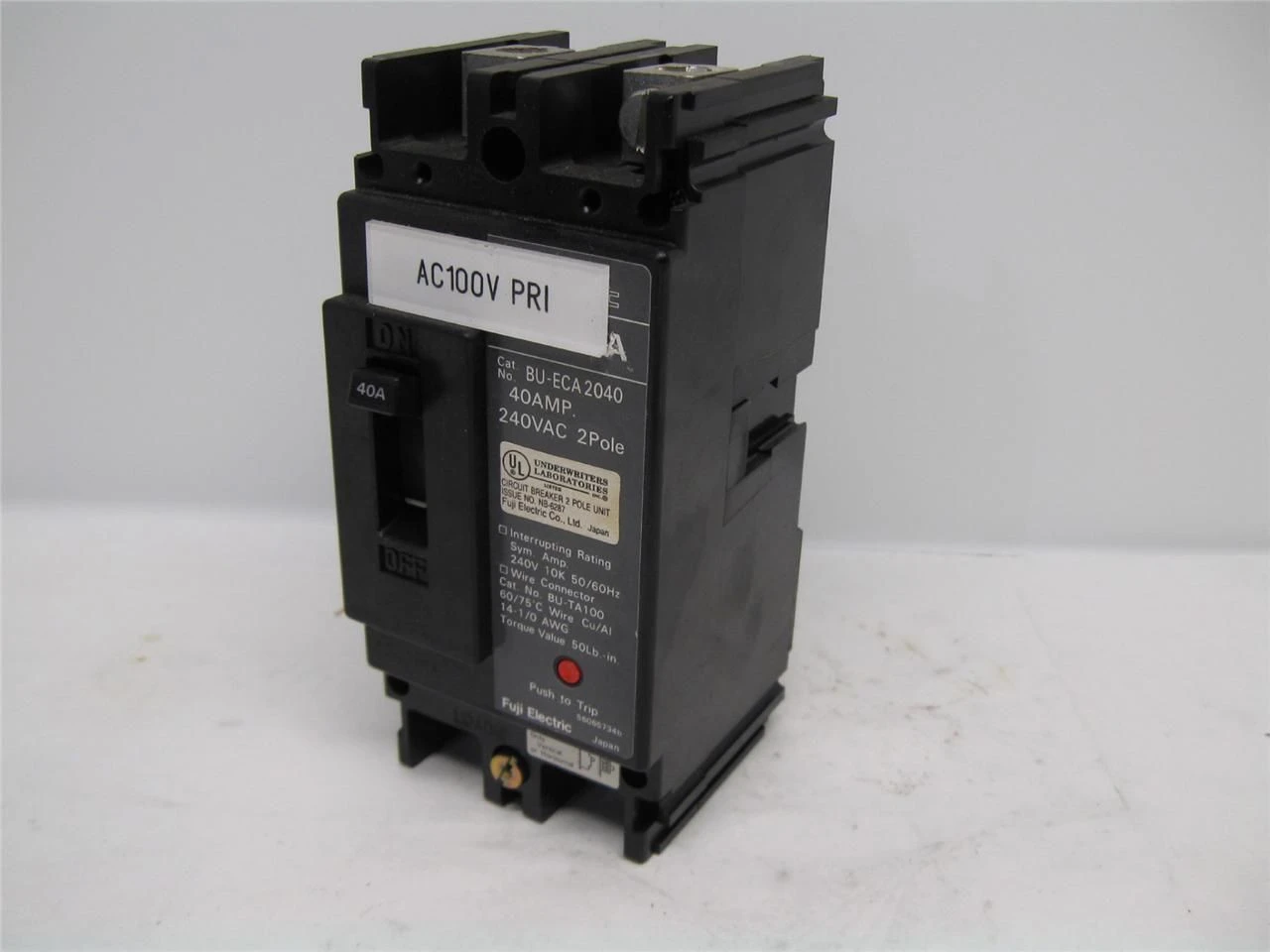 USED FUJI ELECTRIC BU-ECA 2040